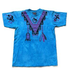 Dagoli Spirit T-Shirt Star Walker Blue Tie Dye Vintage Y2K Made in Canada